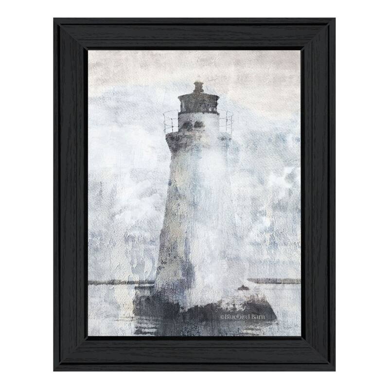 TrendyDecor4U Contemporary "Lighthouse" Framed Print Wall Art