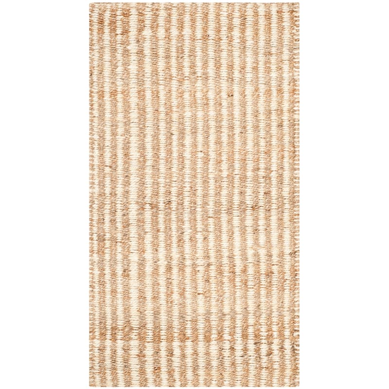 SAFAVIEH Handmade Natural Fiber Yuridia Jute Rug - 2'3" x 4' - Natural/Ivory