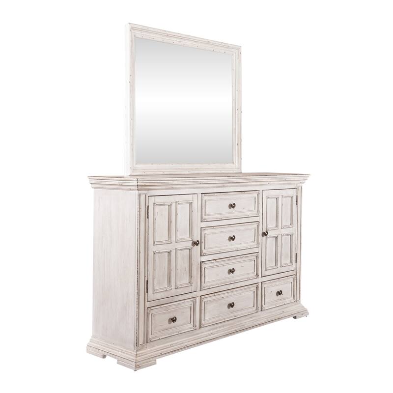 Liberty Furniture Big Valley Panel Bed, Dresser, Mirror, Chest - California King, King or Queen