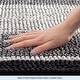 preview thumbnail 9 of 31, Subrtex Rugs Chenille Gradient Stripe Pattern Soft Plush Bath Rug Shower Water Absorbent Mat