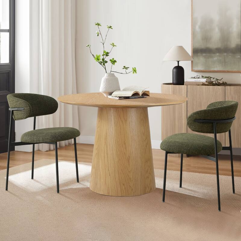 Upholstered Dining Chair With Metal Legs (Set of 2)