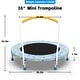 preview thumbnail 6 of 4, 36-inch Mini Trampoline for Kids Ages 1-6, Indoor Outdoor Trampoline with Handle, Fun and Safe for Children's Health & Fitness