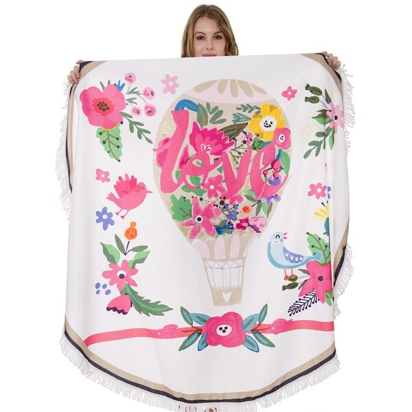 round beach towels for sale