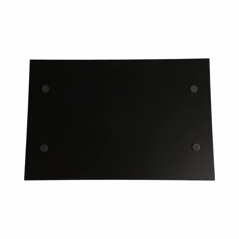 Glass Serving Trays with Modern Handles Stylish Accent (Set of 2) - 16" x 12" x 2"
