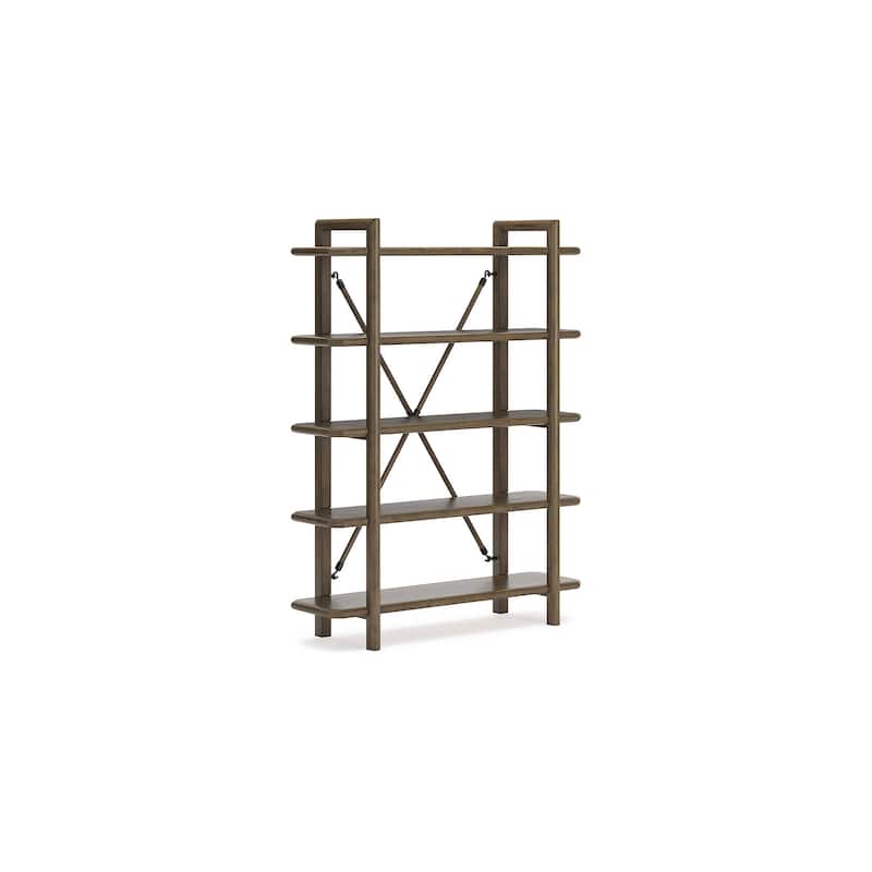 Signature Design by Ashley Roanhowe Brown 71" Bookcase - 54"W x 17"D x 71"H