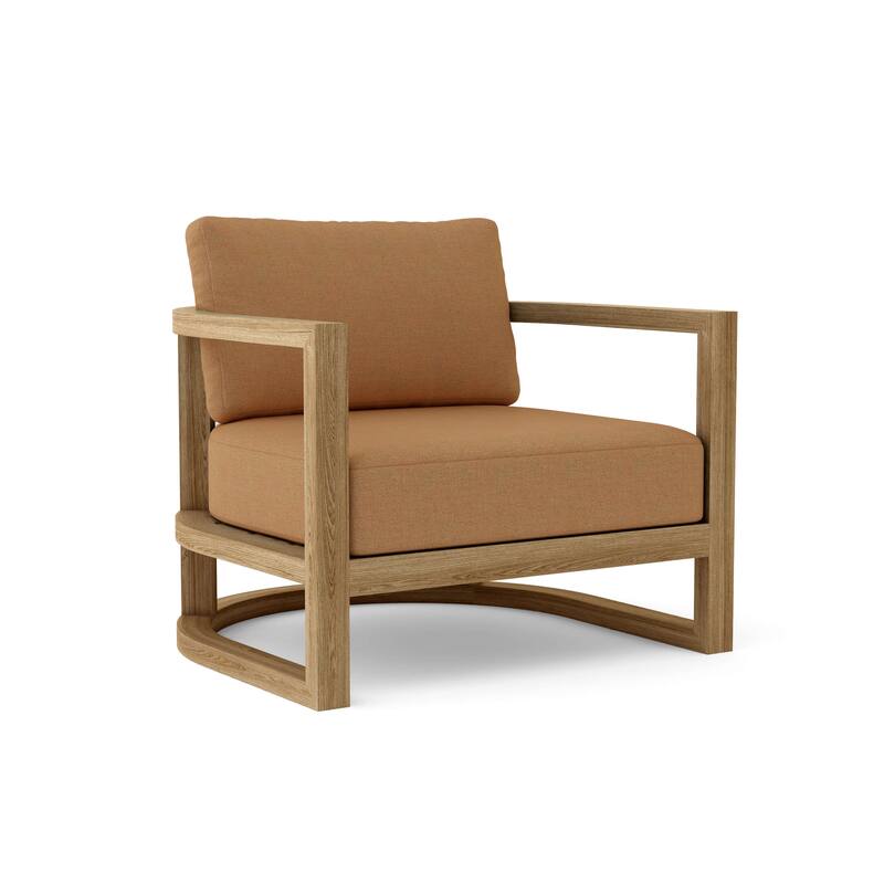 Junus Lounge Armchair - Canvas Teak