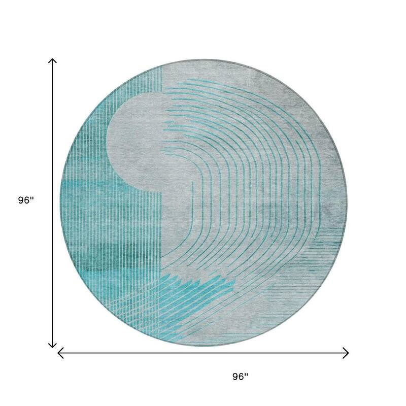 HomeRoots Geometric Transitional Rectangle Outdoor Rug