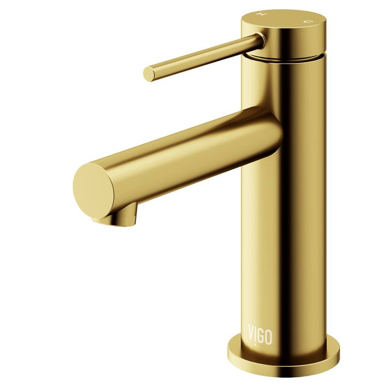 Vigo VG01055 Jewel 1.2 GPM 6" H Single Handle Single Hole Bathroom