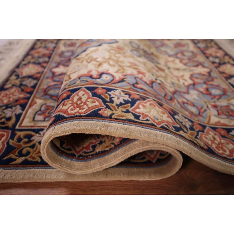 Floral Art Deco Chinese Foyer Rug Hand-Knotted Wool Carpet - 3'2"x 5'1"