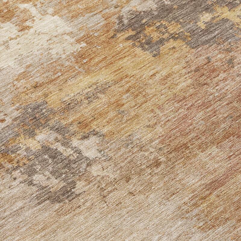 Machine Washable Indoor/ Outdoor Modern Contemporary Chantille Rug