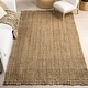 preview thumbnail 1 of 86, Nuloom Delilah Solid Chunky Jute Tassel Area Rug 5' x 8' Oval - Natural - Oval