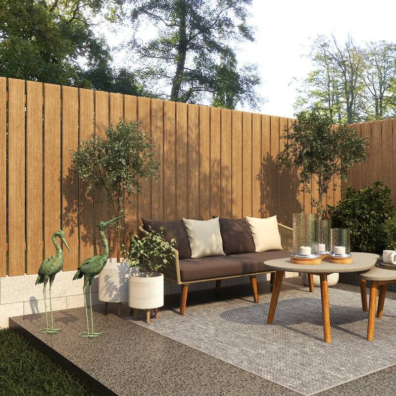 Metal Crane Indoor Outdoor Decorative Garden Sculpture with Coiled U Shaped Feet - Set of 2 Green - Roche River Decor