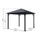 preview thumbnail 8 of 16, Pablo 10-foot Square Hardtop Aluminum Gazebo by Christopher Knight Home