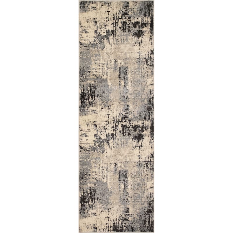 Noori Rug Lagoon Jaclyn Rug - 2'2" x 6'0" - Ivory/Charcoal