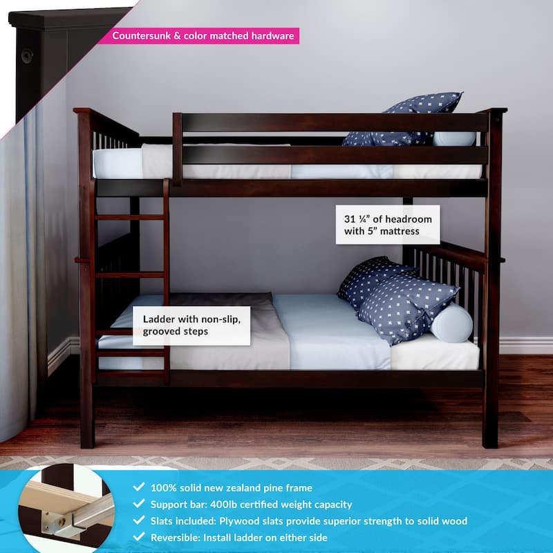 Max and Lily Full over Full Bunk Bed