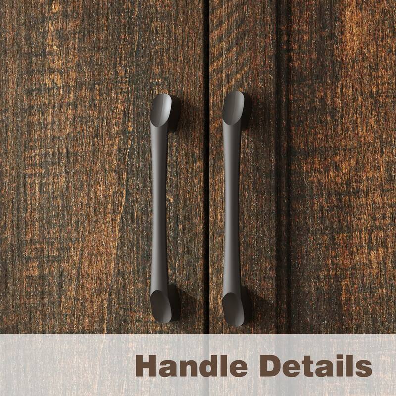 6 Doors Wardrobe Closet Armoire with Hanging Rail White/Brown Large Cabinet