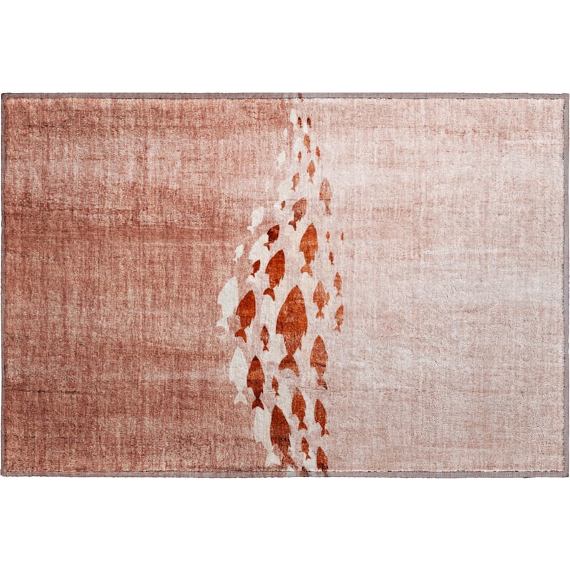 Premium Washable Super Modern Fish Soft Mayfield Rug