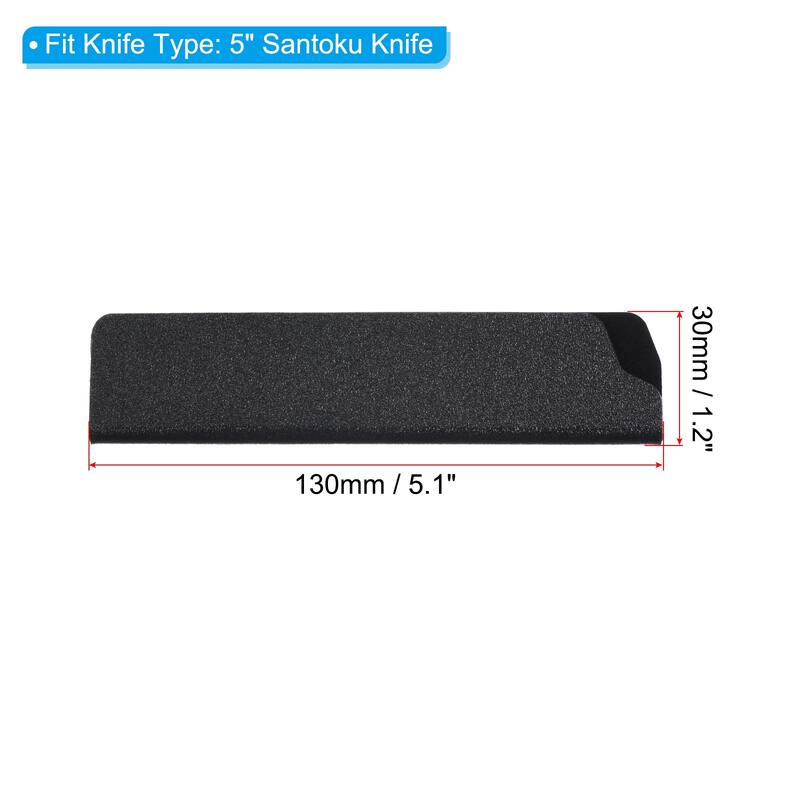 3Pcs ABS Kitchen Knife Sheath Cover Sleeves for 3.5" Paring Knife - Black - 5 inch, 1Pcs