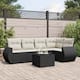 Option Black and cream 6 Piece Set With table
