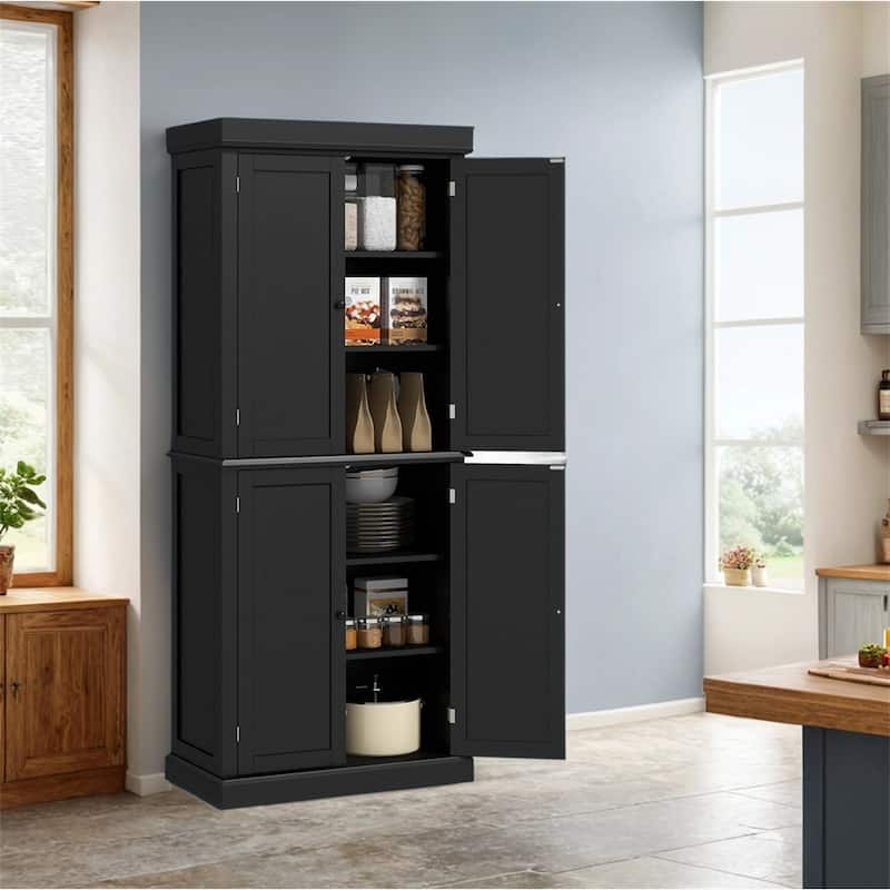 72.5" Kitchen Pantry Storage Cabinet,Freestanding Kitchen Cupboard