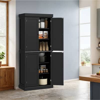 72.5" Kitchen Pantry Storage Cabinet,Freestanding Kitchen Cupboard