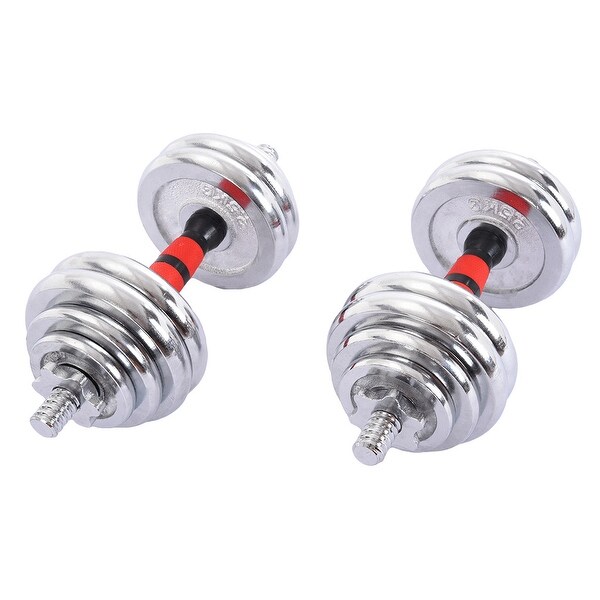 Adjustable dumbbells best sale 66 lbs