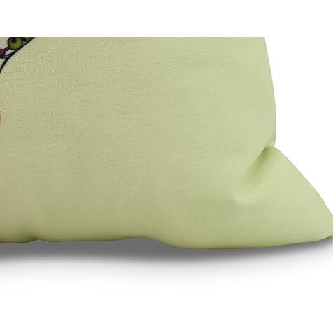20 x 20 Inch Single Flamingo Animal Print Outdoor Pillow