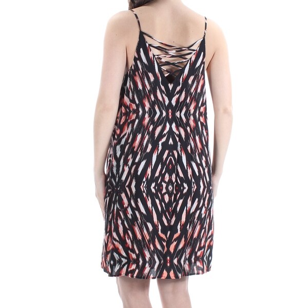 black spaghetti strap shift dress