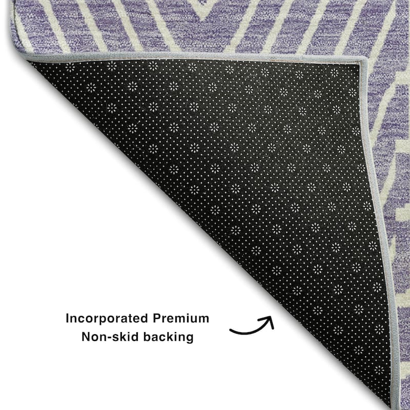 Premium Washable Super Soft Modern Geo Charm Mayfield Rug