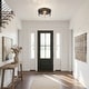 preview thumbnail 5 of 11, 2-Light Farmhouse Flush Mount Ceiling Lights with Seeded Glass