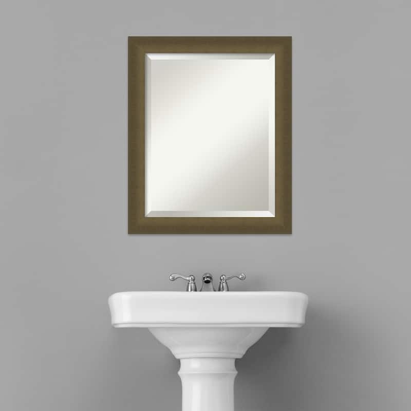Blaine Narrow Beveled Framed Bathroom Vanity Wall Mirror