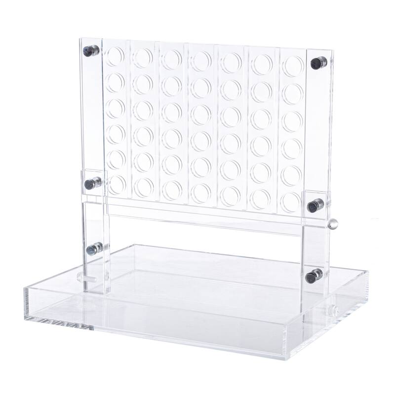 Acrylic 4 in a Row Game by Trademark Games (Pink and Yellow)