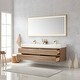 preview thumbnail 5 of 7, Palencia 72" Wall-Mount Vanity with White Sink Top and Mirror