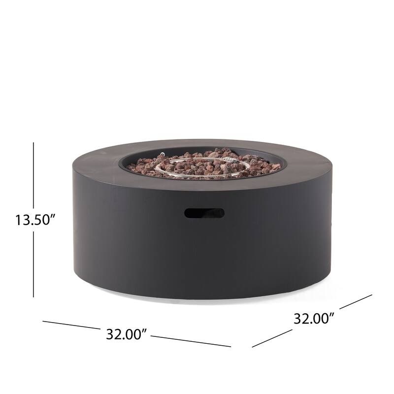 Wellington Outdoor 40,000 BTU Circular Fire Pit (No Tank Holder) by Christopher Knight Home