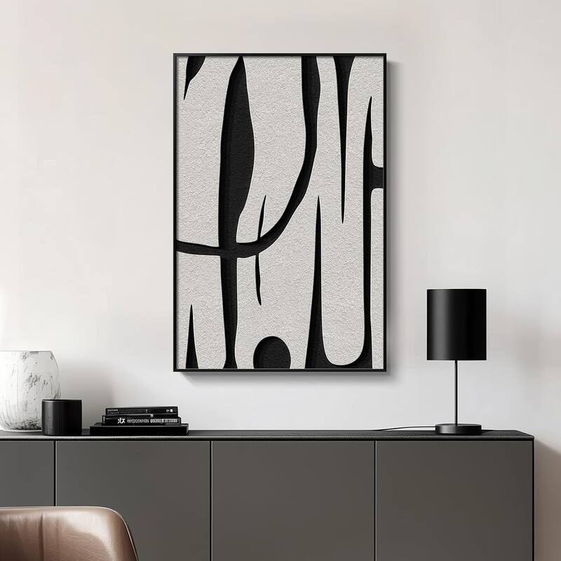 Minimalist Black White Abstract Pictures