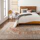 Artistic Weavers Dellie Indoor/ Outdoor Traditional Medallion Area Rug - 8'10" x 12' - Aqua / Rust