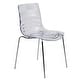 preview thumbnail 19 of 36, LeisureMod Astor Plastic Chrome Base Dining Side Chair Clear