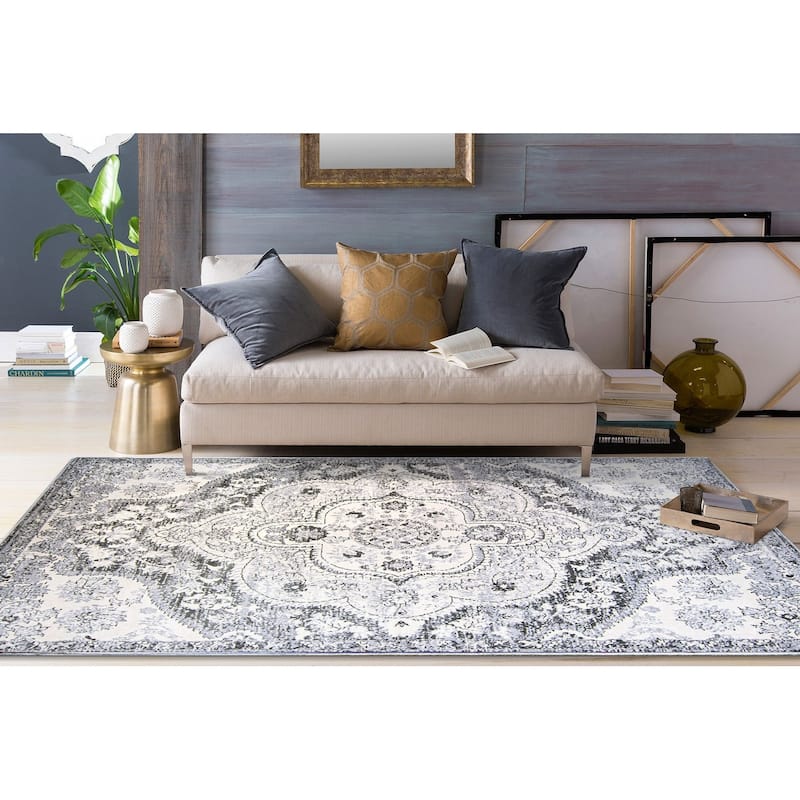 The Curated Nomad Sunset Distressed Vintage Bohemian Rug