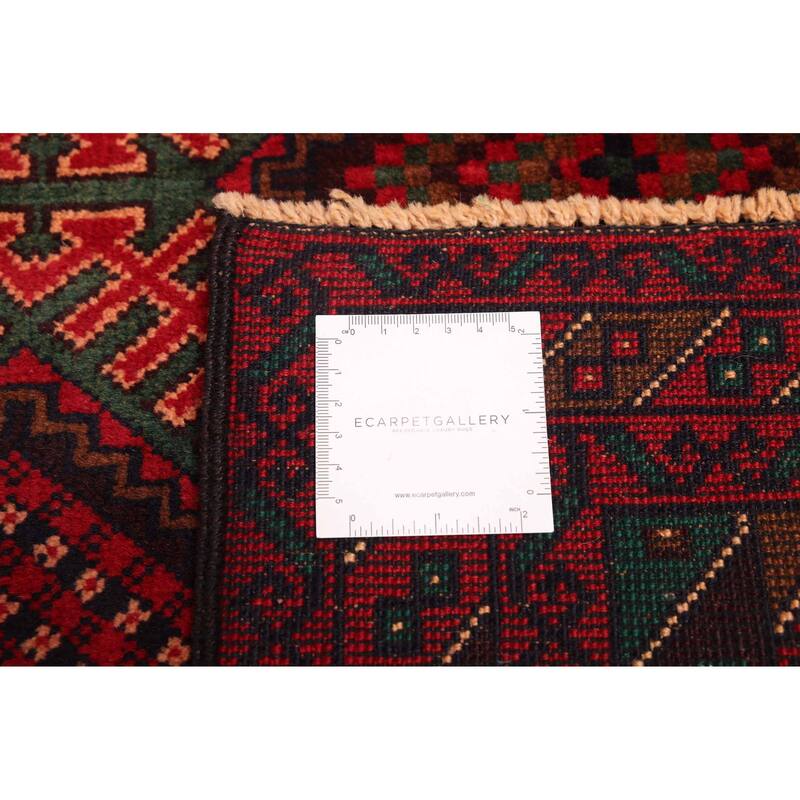 ECARPETGALLERY Hand-knotted Teimani Red Wool Rug - 3'6 x 6'4