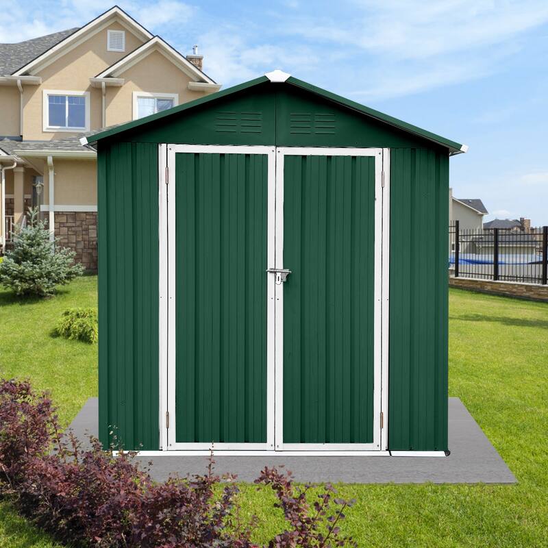 Outdoor storage sheds 4FTx6FT - Green