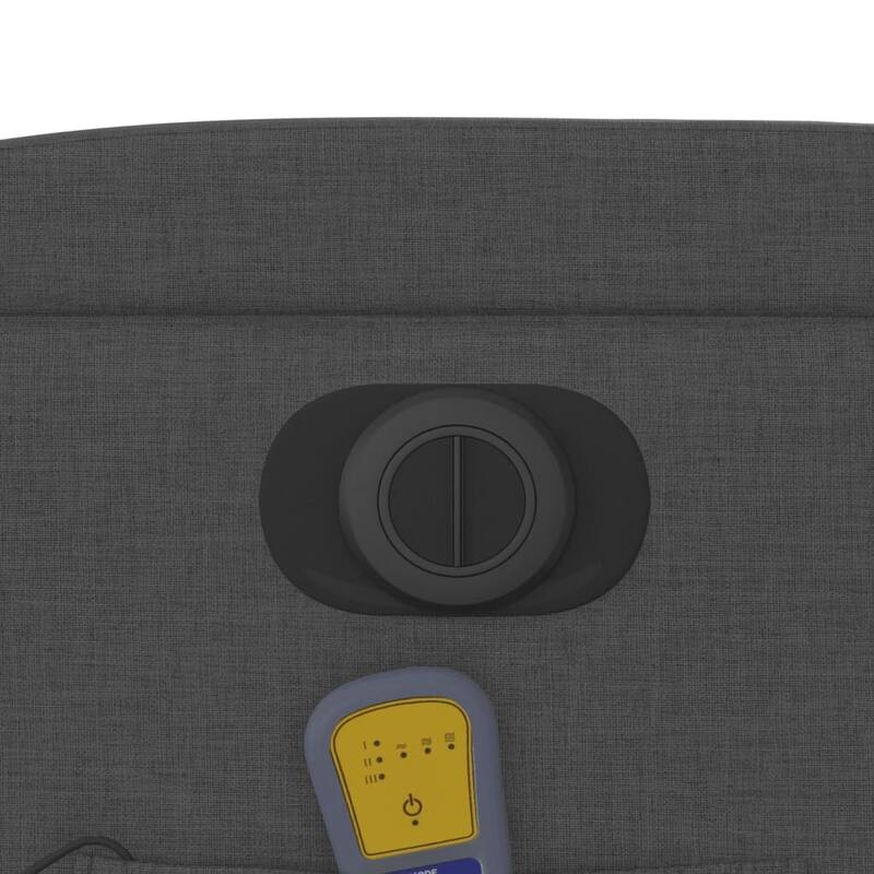 vidaXL Stand up Massage Recliner Chair Light Gray Fabric
