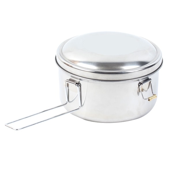 Unique Bargains Home Kitchen Clasp Closures 16cm Dia Round Shaped Lunch Box