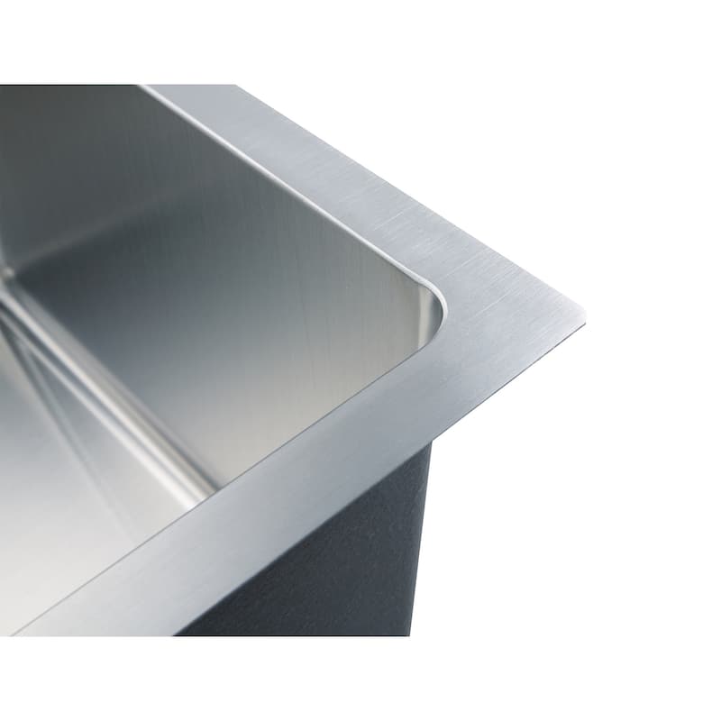 CB HOME 32'' PRO Undermount Single Bowl Stainless Steel Kitchen Sink with Roll Up Rack - 32''X19''X10''