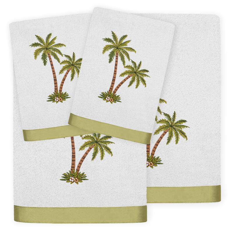 Authentic Hotel and Spa Turkish Cotton Palmera 4 PC Towel Set - Silver