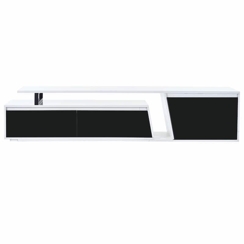 Modern Rectangle TV Stand with Drawers and Cabinet