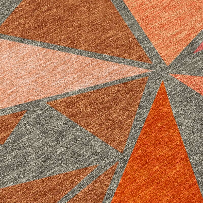 HomeRoots Geometric Transitional Rectangle Outdoor Rug