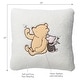 preview thumbnail 4 of 3, Lambs & Ivy Storytime Pooh Soft Faux Shearling Nursery Throw Pillow - Cream