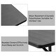preview thumbnail 6 of 6, Outdoor Picnic Garden Party Table And Bench Set-Black - 54" x 59" x 28.5" (L x W xH)