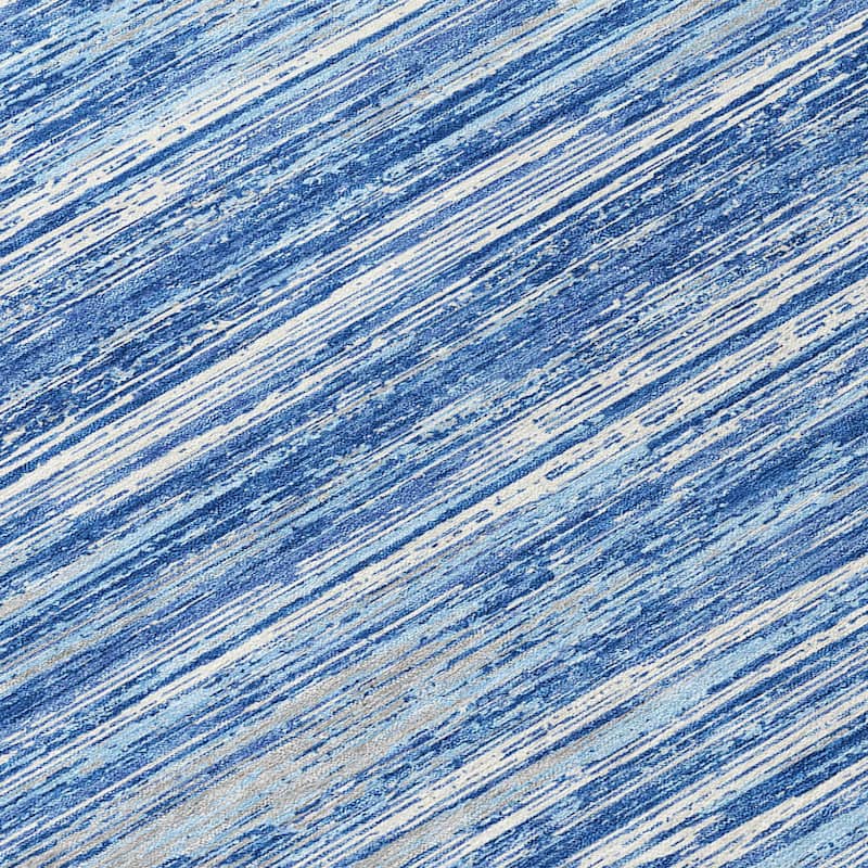Machine Washable Indoor/ Outdoor Chantille Abstract Stripe Rug