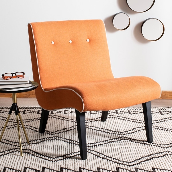 Safavieh Mid-Century Noho Orange Lounge Chair. Opens flyout.